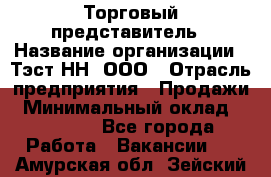 Торговый представитель › Название организации ­ Тэст-НН, ООО › Отрасль предприятия ­ Продажи › Минимальный оклад ­ 40 000 - Все города Работа » Вакансии   . Амурская обл.,Зейский р-н